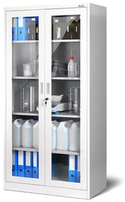 Kancelársky regál Amelia kov biela