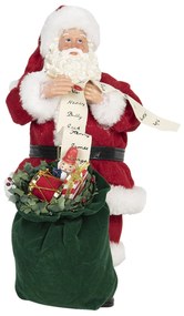 Vianočné dekorácie Santa s vrecom vianočných darčekov - 17 * 13 * 28 cm