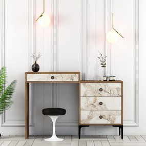 Toaletný stolík Lizbon 552 - Walnut, White