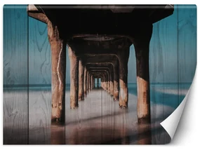 Gario Fototapeta Drevený tunel pod mólom Materiál: Vliesová, Rozmery: 250 x 175 cm