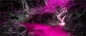 Obraz - Ružový les (120x50 cm)