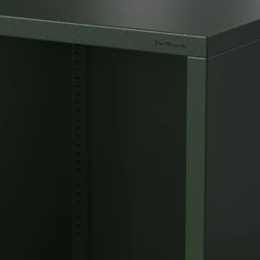 Nízky policový regál LUCA, 1000 x 900 x 350 mm, Modern: fľaškovo zelená farba