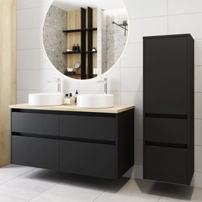 Mereo, Mereo Opto, kúpeľňová skrinka 121 cm, Multidecor, Biela vysoký lesk perlička, MER-CN993SBIEL