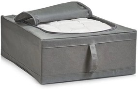 Zeller Present Látkový organizér na posteľnú bielizeň a sezónne oblečenie, 44x55x19, sivý NON-W