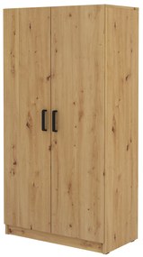 Šatníková skriňa Mantela 108 (dub artisan). Akcia -6%. Vlastná spoľahlivá doprava až k Vám domov. 1041321