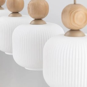 Závesný luster BALLO na lanku 4xE14/10W/230V béžový