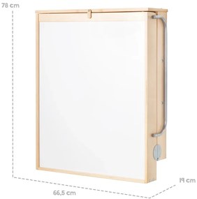 Závesný prebaľovací pult v prírodnej farbe Roba style - Roba