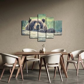 Obraz medveďa (150x105 cm)