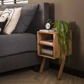 Nočný stolík 20-87 Angle Drevo Acacia  - Komfort-nábytok