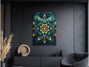 drevko |  Mandala na stenu Smaragdové bohatstvo