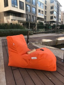 Sedací vak ve tvaru lenošky Daybed oranžový