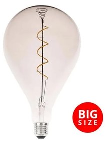 NEDES LED Žiarovka FILAMENT SPIRAL SMOKE A165 E27/4W/230V 2000K ND3789