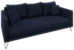 Tmavomodrá ženilková pohovka 200 cm Freya – Ropez