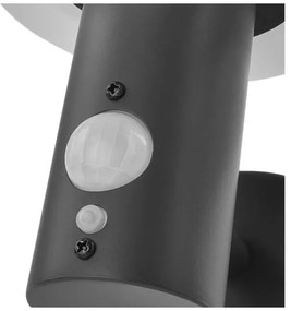 LED solárne nástenné svietidlo so senzorom LED/2W/3,7V 1200 mAh IP44