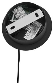 Art Deco závesné svietidlo čierne s dymovým sklom - Vidro