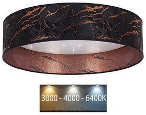 Brilagi - LED Stropné svietidlo VELVET STAR LED/24W/230V pr. 40 cm čierna/medená
