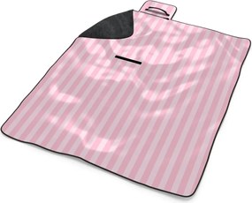 Sablio Plážová deka Ružové pruhy: 200x140 cm