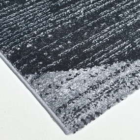 Spoltex, Kusový koberec Florida New 308-72 grey/black, 120x170, šedá, chodba / predsieň