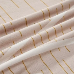4Home Napínací poťah na stoličku Abstract béžová, 45-50 cm, súprava 2 ks