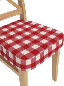 Sedák na stoličku Ingolf farba produktu červená látka vzorované