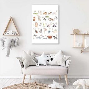 Gario Obraz na plátne Abeceda so zvieratami Rozmery: 40 x 60 cm