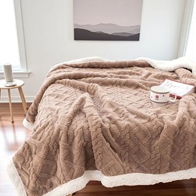 Hrejivá barančeková deka Homa KOBELA CAPPUCCINO