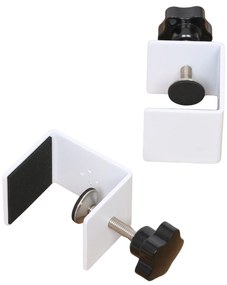 Držiak akustického paravánu, uťahovacie, 2 ks, typ D, biely