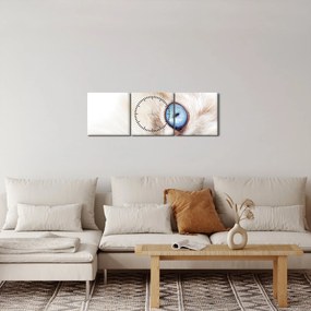 Obraz - Mačiatko (s hodinami) (90x30 cm)