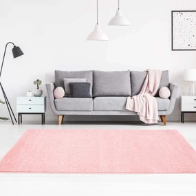 Dekorstudio Moderný koberec MODA SOFT - Ružový Rozmer koberca: 140x200cm