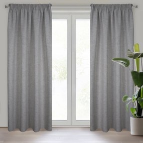 ZÁVES NA PÁSKE JULA 140X270 CM STRIEBORNÁ