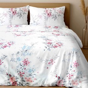 SATÉNOVÉ OBLIEČKY GARDENYA EXCLUSIVE 160X200 CM, 2KS 70X80 CM KVETY