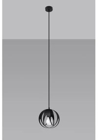 Sollux SL.1087 - Luster na lanku TULOS 1xE27/60W/230V čierna