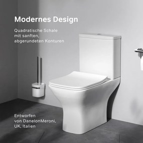 Podlahové WC AM.PM Gem CGA8601PSC bezokrajové, so sedadlom Microlift, biele