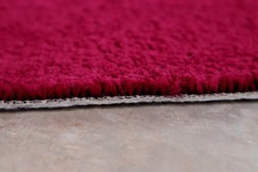 Vopi, AKCIA: 57x21 cm Kusový koberec Eton vínovo červený - neúčtujeme odrezky z role - obšitý zo všetkých strán, šíře, červená, filc, kuchyňa