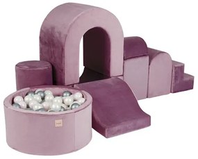 Ihrisko Zámok (+ bazén a 150 loptičiek) fialové, zamat