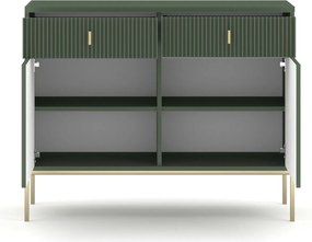 Komoda Maggiore 104,2 cm zelená/zlatá