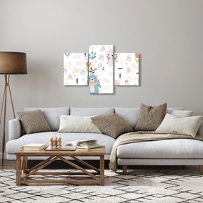 Obraz - Zvieratká na lúke (90x60 cm)