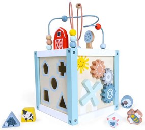 Drevená vzdelávacia kocka, Ecotoys