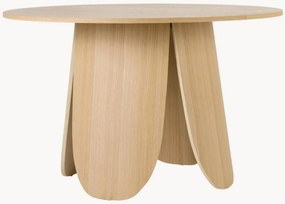 Okrúhly drevený jedálenský stôl Jordyn, Ø 120 cm