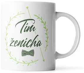 Sablio Hrnek Tým ženicha motýlek - 200 ml - espresso