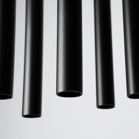 Čierne kovové závesné svietidlo ø 25 cm Fideus – Sollux