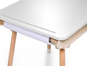Detský rastúci set BUNNY, stolík a 2 stoličky, biela/hnedá ELIS design