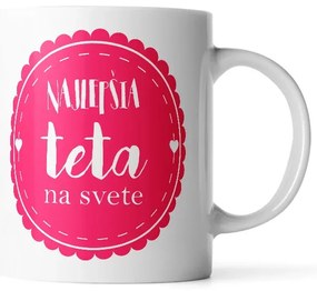 Sablio Hrnček Najlepšia teta na svete - 890 ml - XXL