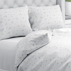 Biante Bavlnené posteľné obliečky Sandra SA-424 Drobné kvietky na bielom Jednolôžko 140x200 a 70x90 cm