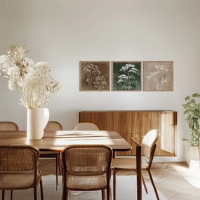 Obrazy v súprave 3 ks 30x30 cm Floral Imprint – Styler