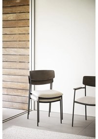 Krémovo-tmavohnedé jedálenské stoličky v súprave 2 ks Maymont – Rowico