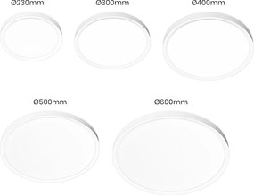 Stropné LED svietidlo Maq, 1x LED 40w, 3000-6500k, w