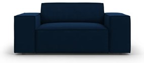 Tmavomodré zamatové kreslo Jodie – Micadoni Home