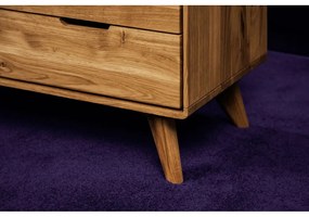 Šatníková skriňa z dubového dreva 90x180 cm Greg - The Beds