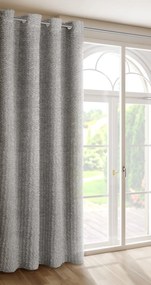 ZÁVES NA KRÚŽKOCH EVA MINGE TIFFANY 135X250 CM STRIEBORNÁ
